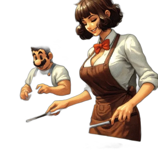 staff, weapon, food, dress, concept art, comic book art, pixel art, cartoon transparent PNG cut-out