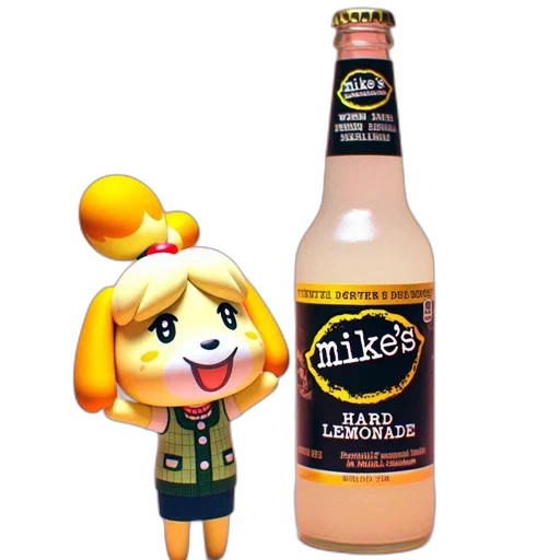 bottle, food, jacket, animal, pixel art, 3d render, concept art, cartoon transparent PNG cut-out