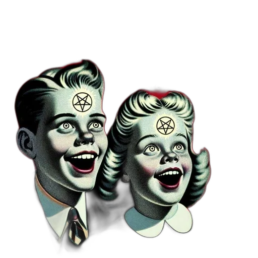 face, mask, comic book art, cartoon, concept art, 3d render, poster, features transparent PNG cut-out