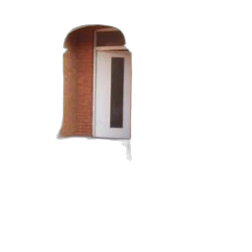 furniture, building, hat, staff, 3d render, red-brick, house, white transparent PNG cut-out