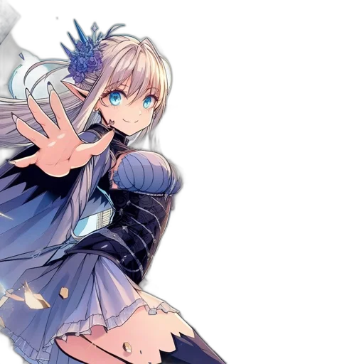 staff, sword, dress, weapon, concept art, anime, fantasy art, pixel art transparent PNG cut-out