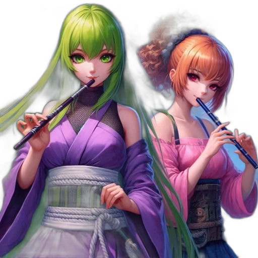 staff, fantasy art, concept art, anime, cyberpunk, fire, green, pastel transparent PNG cut-out