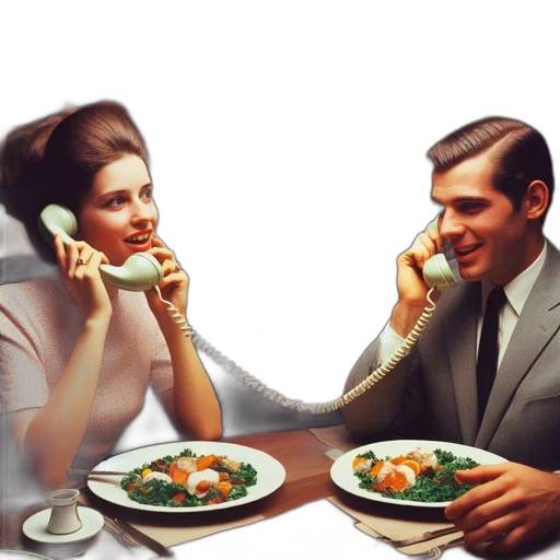 food, photorealistic, concept art, inside, old-style, diner, couple, chats transparent PNG cut-out