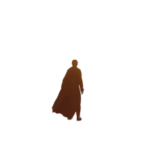 jacket, staff, sword, robot, concept art, pixel art, comic book art, fantasy art transparent PNG cut-out