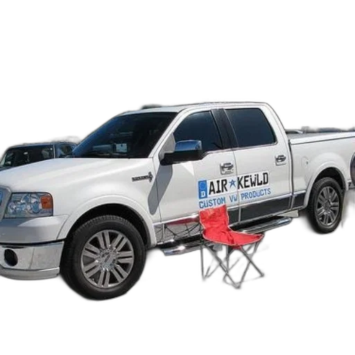 car, staff, weapon, white, pickup, truck, custom, products transparent PNG cut-out