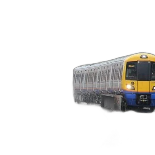 car, 3d render, photorealistic, concept art, yellow, blue, train, tracks transparent PNG cut-out