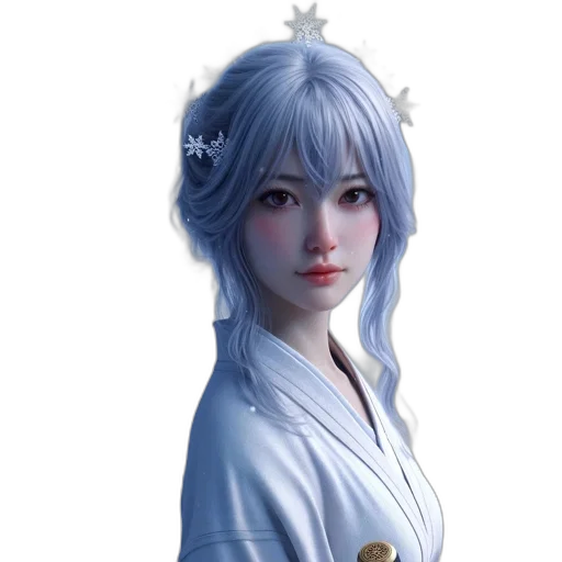 staff, face, crown, fantasy art, concept art, photorealistic, anime, blue transparent PNG cut-out