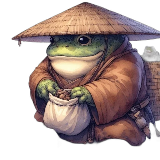 umbrella, staff, hat, food, concept art, photorealistic, watercolor, fantasy art transparent PNG cut-out