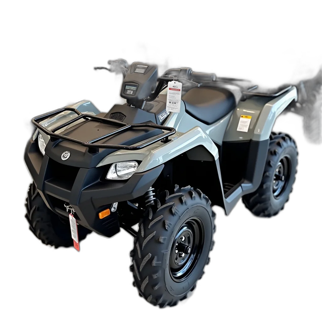 weapon, robot, car, 3d render, concept art, black, gray, atv transparent PNG cut-out