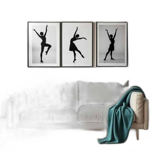 furniture, shoes, photorealistic, concept art, monochrome, dark, green, living transparent PNG cut-out