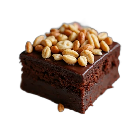food, crown, 3d render, photorealistic, square, piece, chocolate, cake transparent PNG cut-out