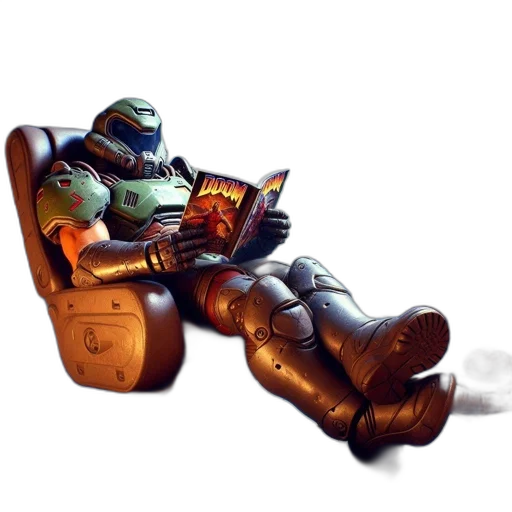 robot, furniture, concept art, cyberpunk, pixel art, fantasy art, outer space, green transparent PNG cut-out
