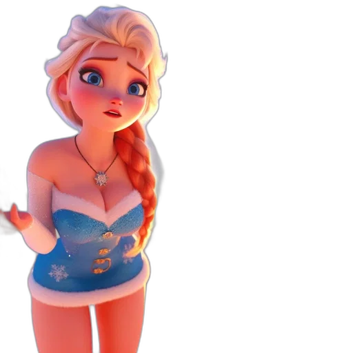 dress, 3d render, concept art, cartoon, fantasy art, underwater, fire, pastel transparent PNG cut-out