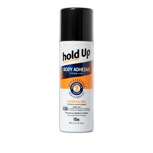 hair, bottle, hold, body, adhesive, premium, displayed, against transparent PNG cut-out