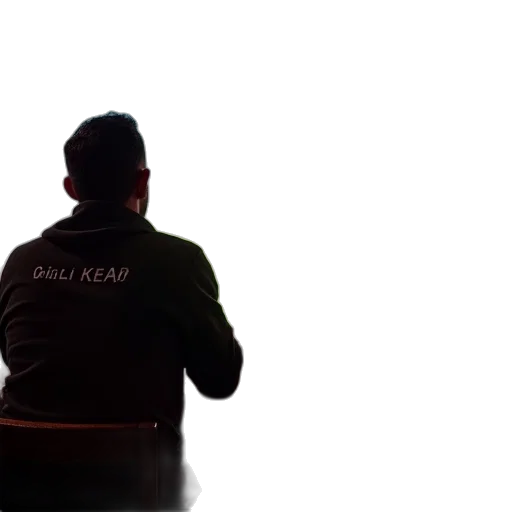 jacket, staff, robot, 3d render transparent PNG cut-out