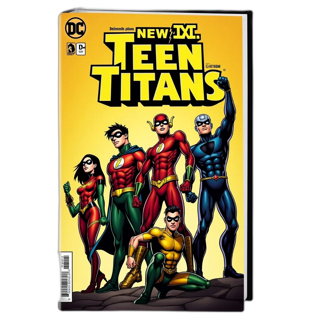 comic book art, concept art, cover, new, teen, titans, comic, book transparent PNG cut-out