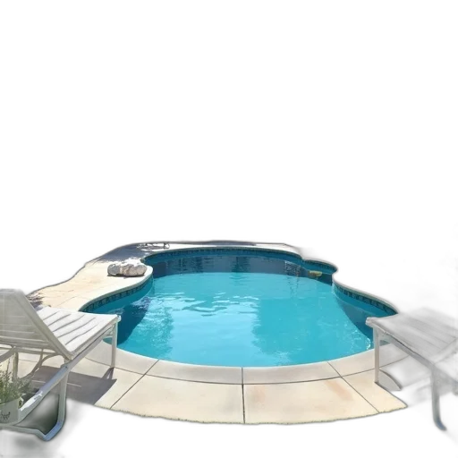3d render, concept art, photorealistic, underwater, backyard, swimming, pool, surrounded transparent PNG cut-out