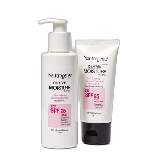 white, bottle, neutrogena, oil-free, moisture, pink, label, cap transparent PNG cut-out