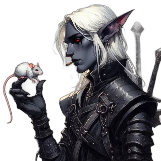 staff, dragon, fantasy art, concept art, pixel art, comic book art, dark, dark-skinned transparent PNG cut-out