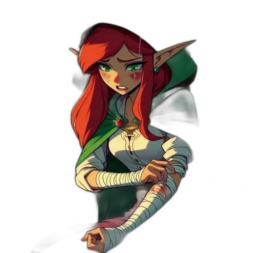 staff, sword, weapon, concept art, fantasy art, pixel art, watercolor, green transparent PNG cut-out