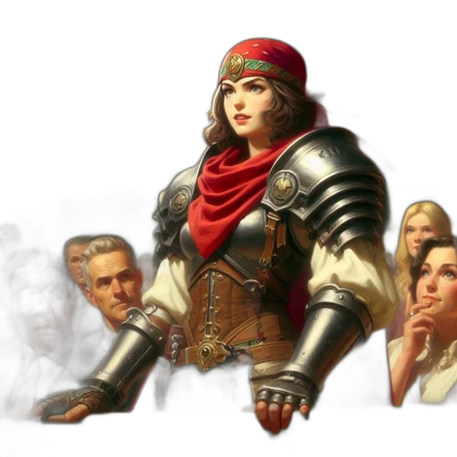 staff, sword, face, crown, fantasy art, concept art, pixel art, photorealistic transparent PNG cut-out