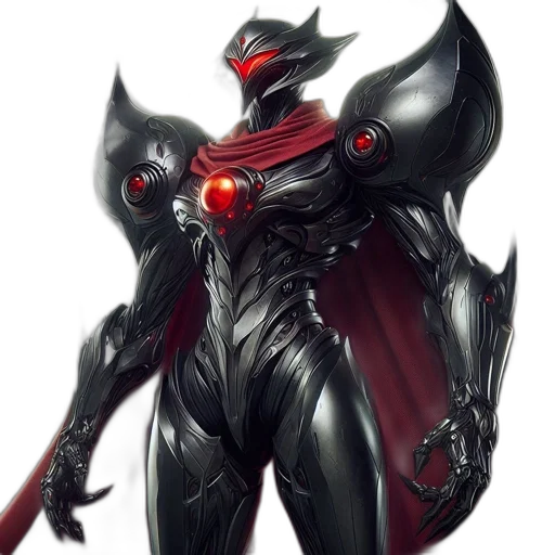robot, weapon, mask, staff, concept art, fantasy art, comic book art, anime transparent PNG cut-out