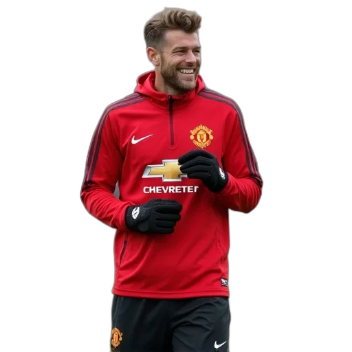 jacket, david, gea, all, smiles, manchester, united, training transparent PNG cut-out