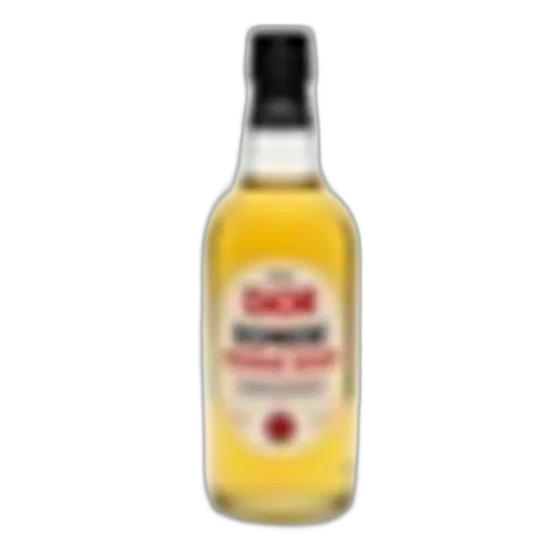 bottle, food, clear, glass, black, cap, containing, yellowish transparent PNG cut-out
