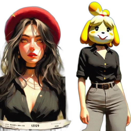 hat, mask, jacket, concept art, pixel art, comic book art, watercolor, red transparent PNG cut-out