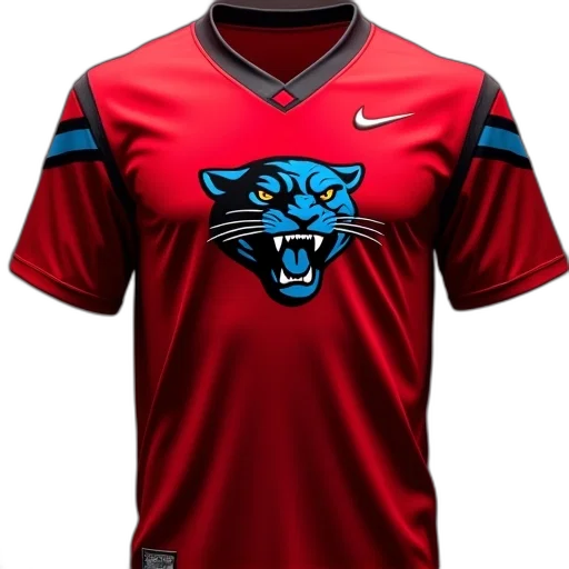 red, carolina, jaguars, shirt transparent PNG cut-out