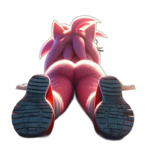 shoes, weapon, creature, dragon, concept art, 3d render, vaporwave, anime transparent PNG cut-out