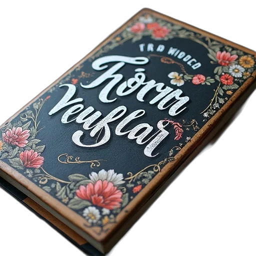 food, flower, hand, lettering transparent PNG cut-out
