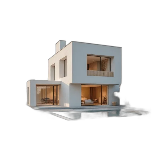 building, furniture, 3d render, photorealistic transparent PNG cut-out