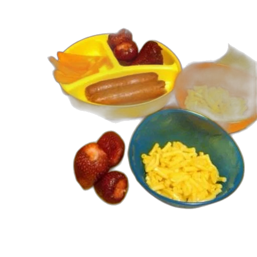 food, crown, 3d render, photorealistic, colorful, meal, macaroni, cheese transparent PNG cut-out