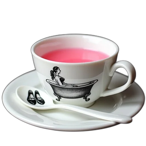 food, photorealistic, 3d render, vaporwave, white, ceramic, bowl, black transparent PNG cut-out