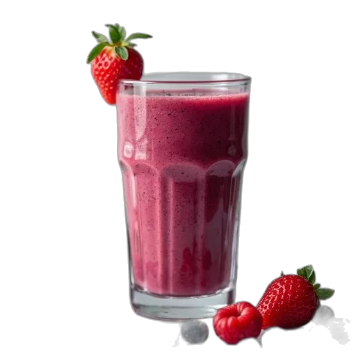 food, photorealistic, berry, smoothie, blender, lid, off transparent PNG cut-out