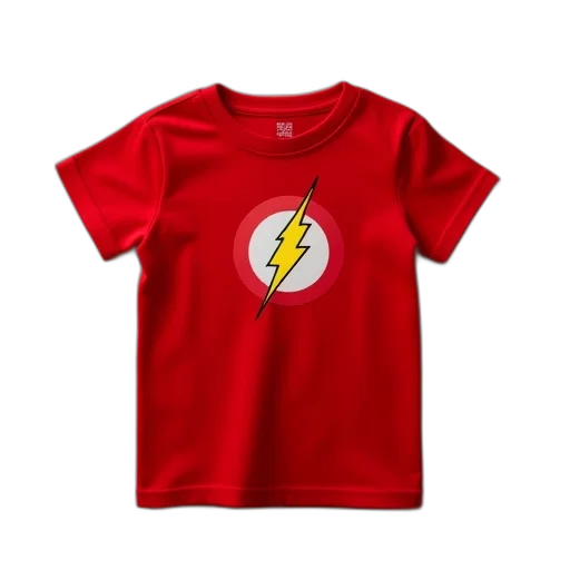 red, toddler, shirt, flash, icon transparent PNG cut-out