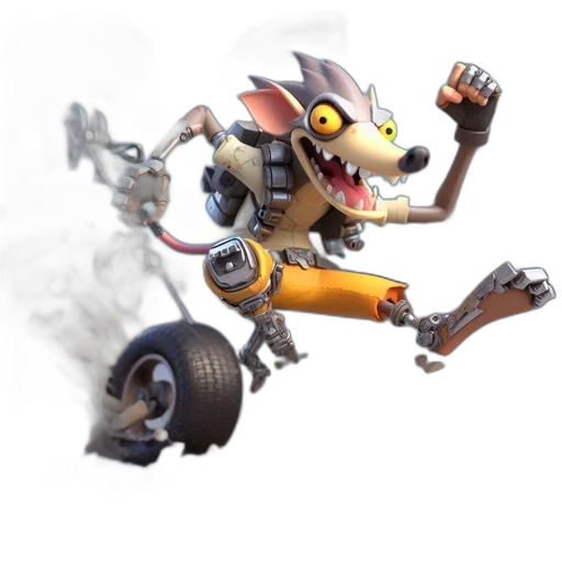 robot, weapon, dragon, car, concept art, 3d render, fantasy art, anthropomorphic transparent PNG cut-out