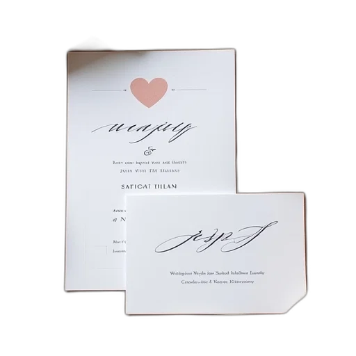 jewelry, wedding, invitation, rsvp transparent PNG cut-out