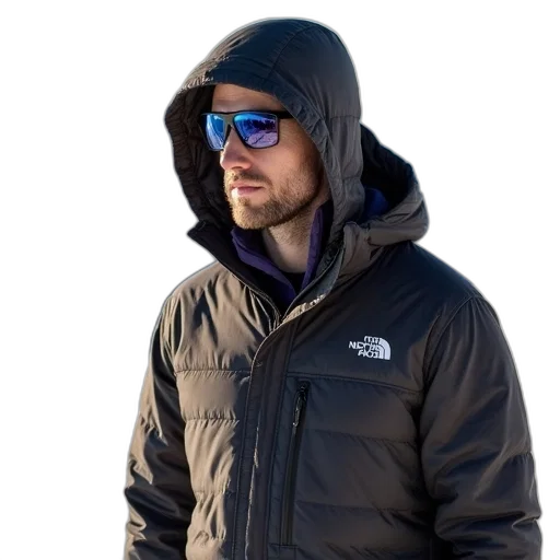 jacket, staff, 3d render, north transparent PNG cut-out