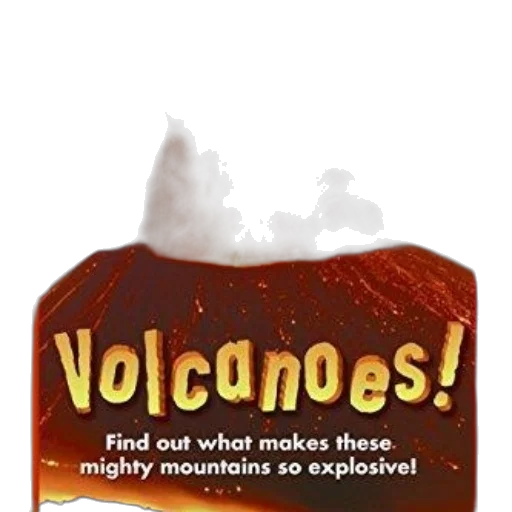 bottle, book, cover, titled, volcanoes, image, erupting, volcano transparent PNG cut-out