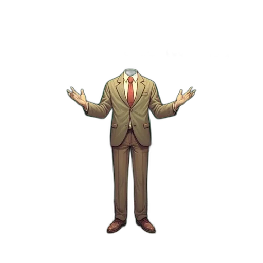 jacket, staff, mask, creature, pixel art, concept art, 3d render, cartoon transparent PNG cut-out