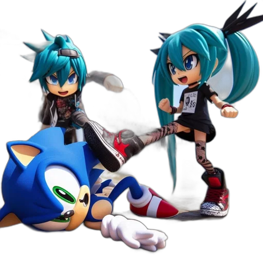 concept art, 3d render, anime, pixel art, blue, monochrome, two, colored transparent PNG cut-out