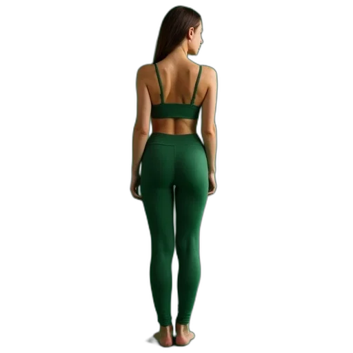 green, earth tones, woman, riding, tight, tights, color transparent PNG cut-out