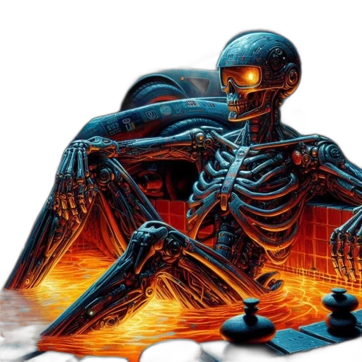 robot, jacket, creature, cyberpunk, concept art, comic book art, vaporwave, outer space transparent PNG cut-out