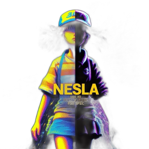 pixel art, 3d render, concept art, cyberpunk, neon lights, neon, colorful, pastel transparent PNG cut-out