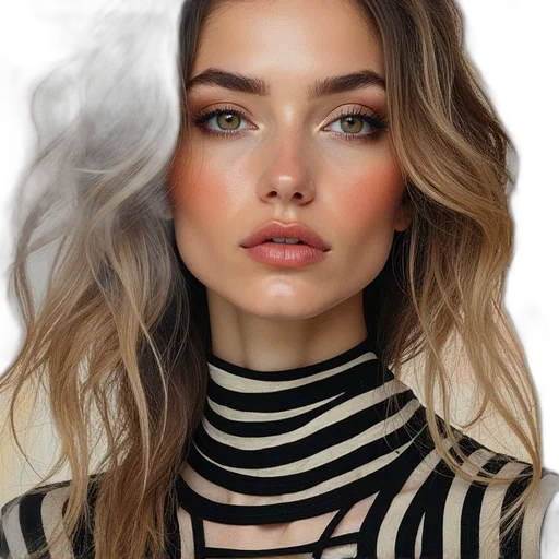 face, hair, jewelry, dress, photorealistic, oil painting, fantasy art, watercolor transparent PNG cut-out