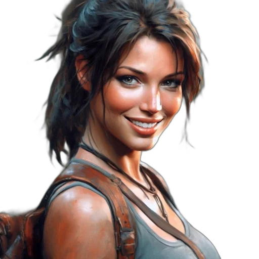 face, weapon, photorealistic, fantasy art, concept art, oil painting, earth tones, intimate transparent PNG cut-out