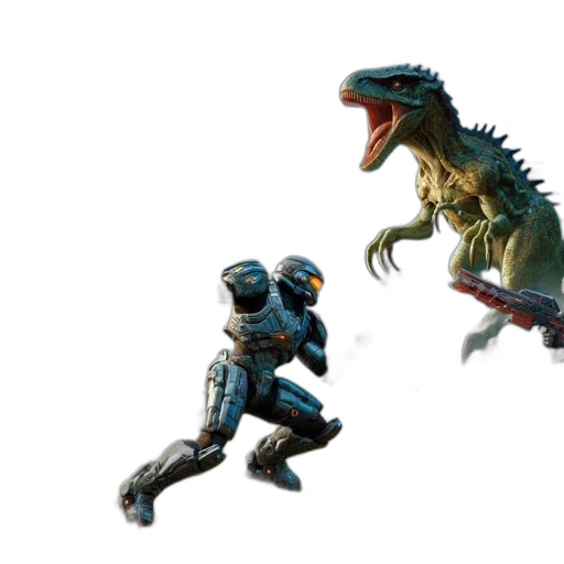 dragon, creature, robot, concept art, 3d render, fantasy art, pixel art, outer space transparent PNG cut-out