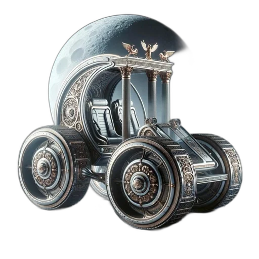 car, robot, weapon, jewelry, concept art, 3d render, fantasy art, photorealistic transparent PNG cut-out